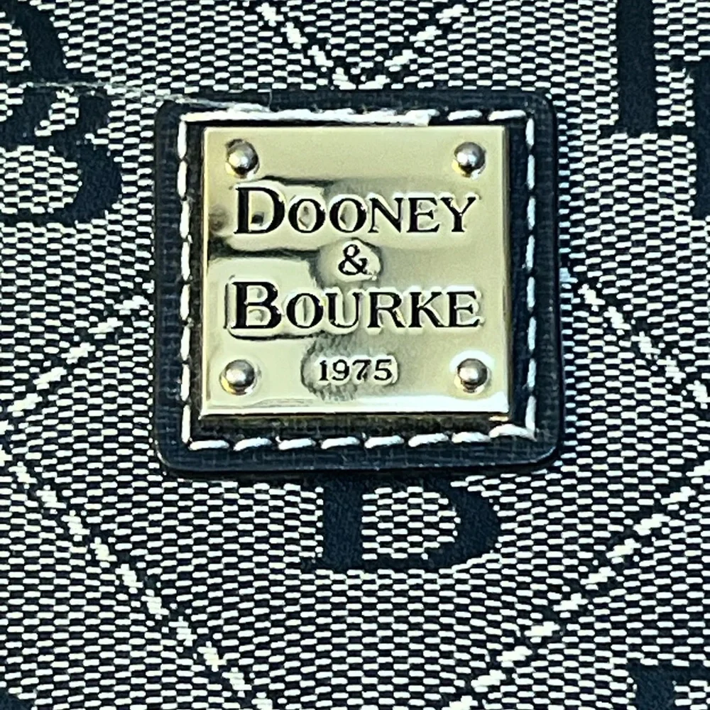 Dooney & Bourke Black and White Logo Wristlet - Picture 3 of 8